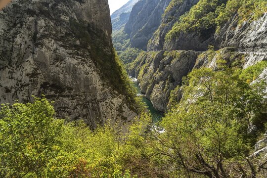 Moraca River Gorge near Kola&scaron;in, Montenegro