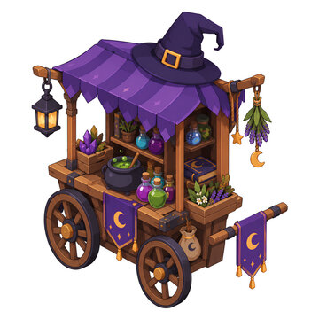 Witch&rsquo;s Potion Cart 