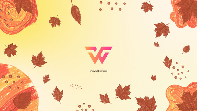 Cute Autumn Logo Reveal &ndash; Cozy Fall Hand Drawn Leaves Opener for Seasonal Video
