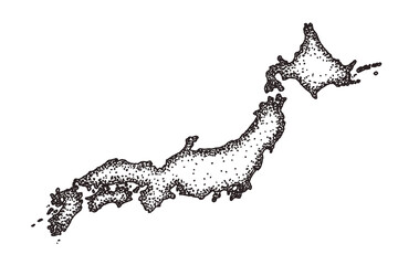 japan map country japanese geography © Lingporntip