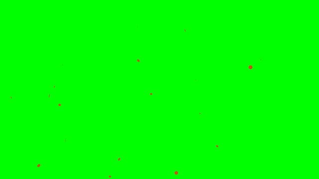 Flock of Birds Flying Across a Green Screen Background.