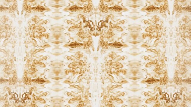 Ornamental Pattern Abstract Texture Background Cream Beige Brown Symmetrical Marble Design