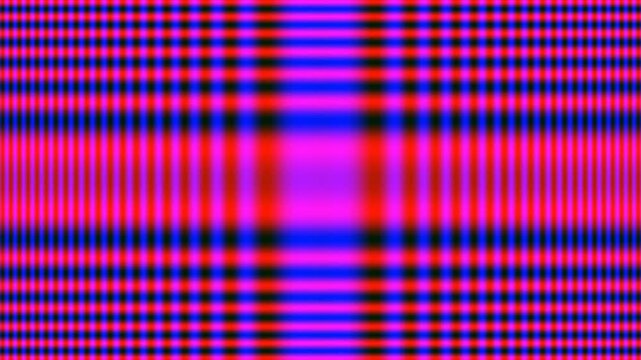 Vibrant Abstract Background with Neon Pink and Blue Plaid Pattern.