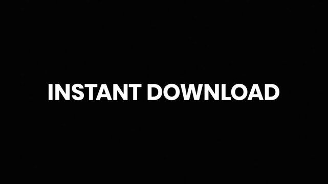 Instant Download Dynamic Sliced Text Animation for Digital File Access and Download Promotion Campaigns