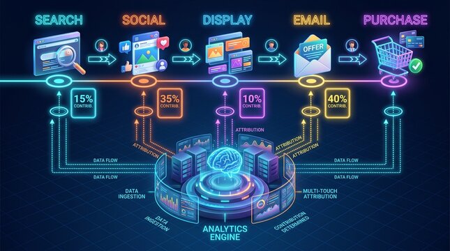 Analytics engine processing marketing attribution data for consumer behavior &mdash; Digital Advertising