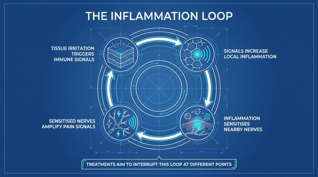 The inflammation loop explained infographic