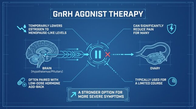 GnRH agonist therapy explained infographic
