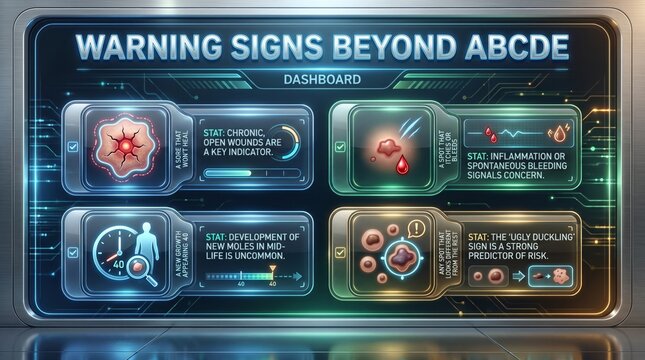 Skin cancer warning signs beyond ABCDE