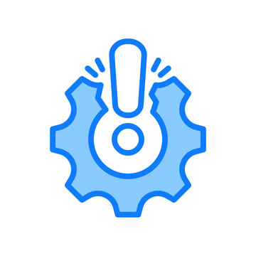 Disruption Icon Blue Color Style