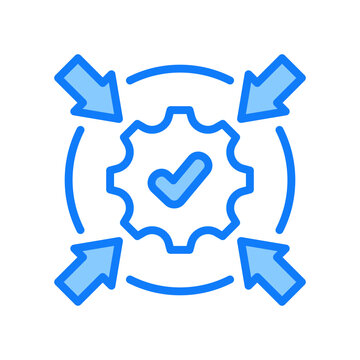 Impact Icon Blue Color Style