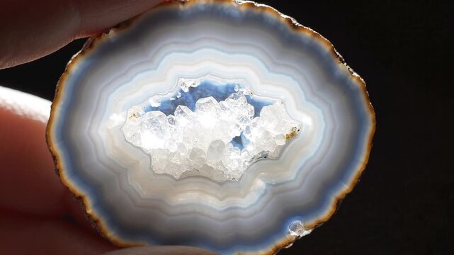 Agate Slice Rotating