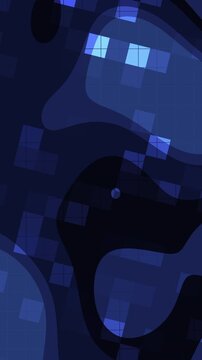 Dark blue gradient background pixelated camouflage pattern for digital camo uniforms. Suitable for militarythemed designs, clothing, accessories, and outdoor gear projects.