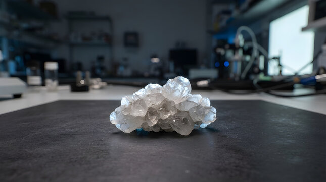 Sodium ion minerals graphite modern digital in research lab with