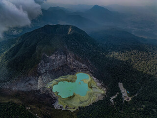 White Crater Kawah Putih From Above © Steven Tessy