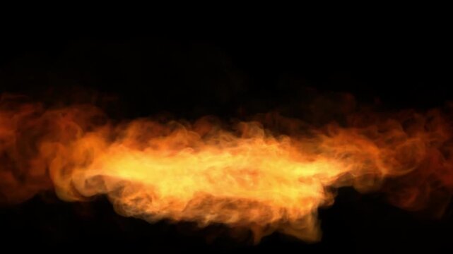 large fire vortex spinning and bursting,4K animation 3d with alpha mask