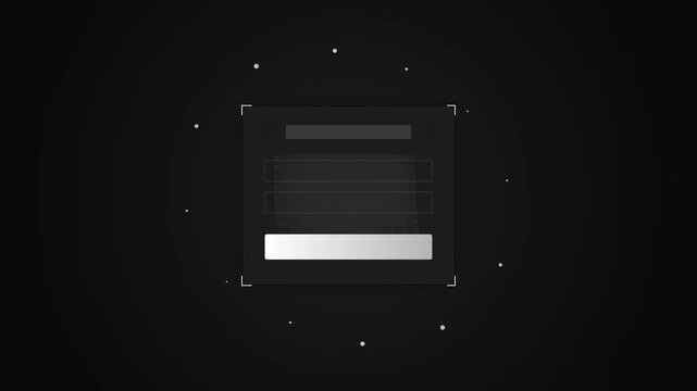 Abstract Geometric User Login Interface Animation