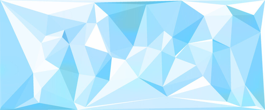 vector abstract irregular polygon background - triangle low poly pattern - cerulean blue turquoise color