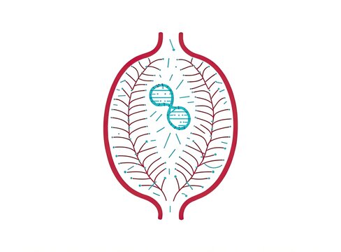 Healthy muscle cells with corrected dna sequences in gene therapy research concept