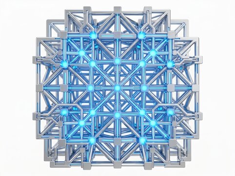 Logical qubit lattice design for fault tolerant computing and glowing computational states
