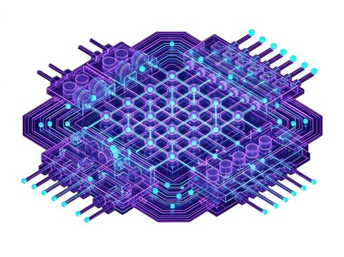 Quantum machine learning circuit with data nodes and qubits in quantum ai technology
