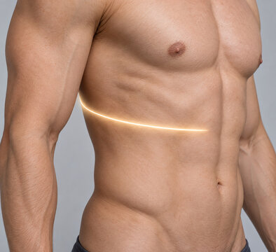 Unilateral Thoracic Nerve Pain Anatomical Visualization