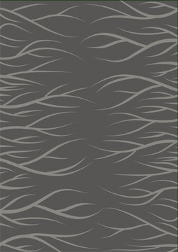 Abstract dark grey background vector pattern featuring light grey roots or bare tree branch network illustration, ideal for nature-themed wallpaper, digital backdrop, and modern cover design.