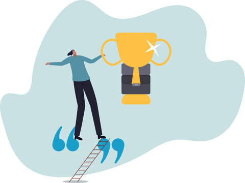 Motivation and inspiration quote to motivate employee to achieve success,life and employment of people.flat design.