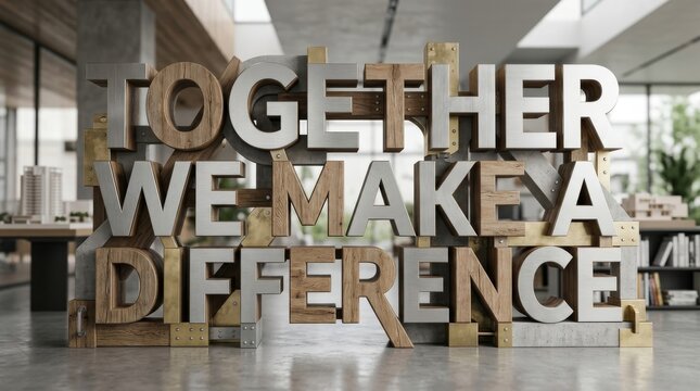 Together We Make a Difference Teamwork and Community Support