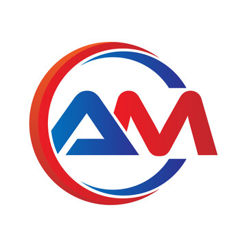 ts logo Png modern initial swoosh circle blue and red