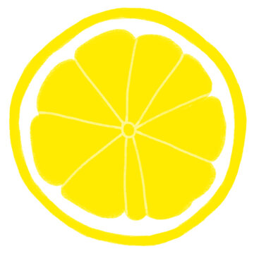 Slice of lemon illustration 