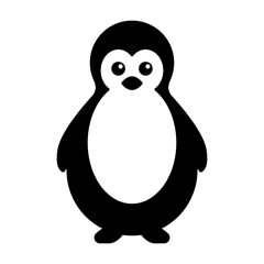 Fototapeta premium modern penguin icon graphic illustration