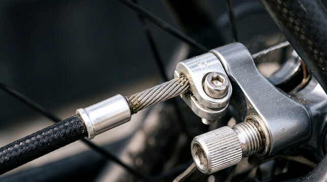 close up of a bicycle