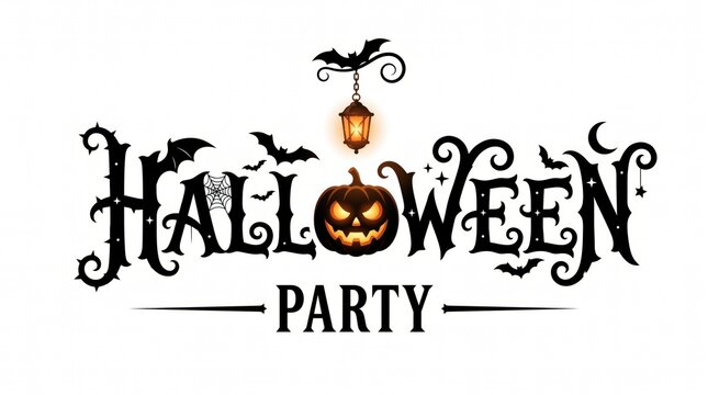 Halloween frame of scattered candy and decor. Top down view over an orange background with copy space.