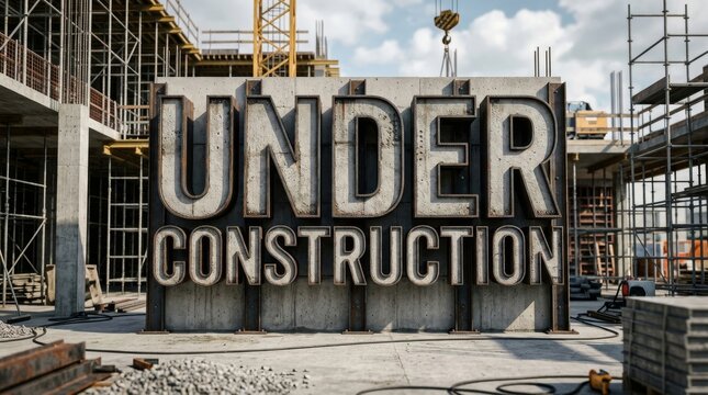 Under Construction Building Project Development and Construction Site