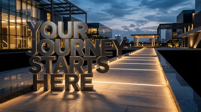 Your Journey Starts Here Career and Personal Growth Message