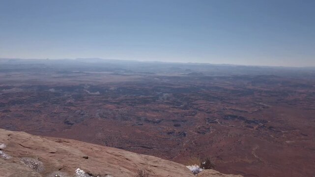 Panoramic October View from Grand View Point in Canyonlands National Park