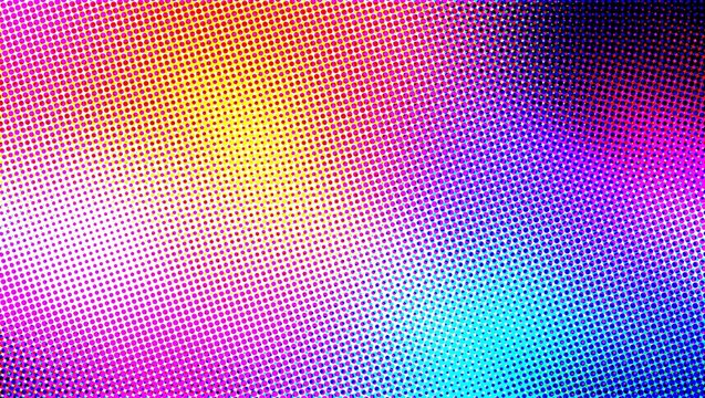 Abstract background digital halftone dot pattern vibrant colors graphic design