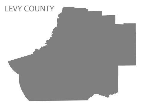 Levy County Map, Florida, USA