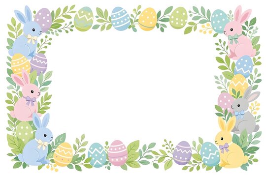easter eggs border