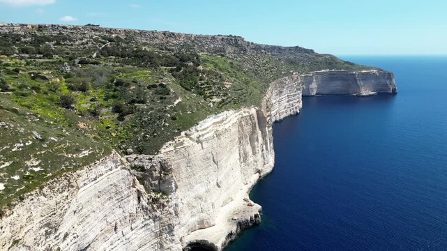 Dingli High Cliffs, Malta, aerial shots, hdr