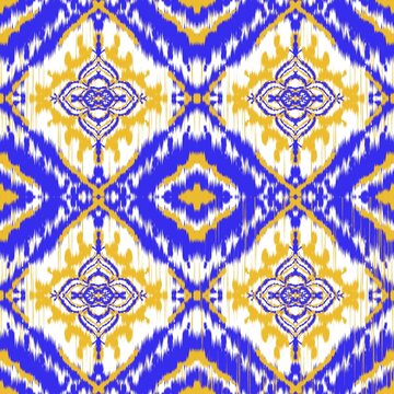 thai art fabric pattern