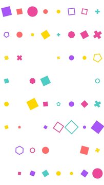 pattern grid Colorful geometric shapes pattern playful abstract background modern design vector illustration