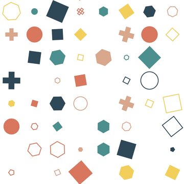 pattern grid square Abstract geometric shapes pattern colorful background modern design for creative projects