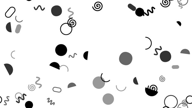 pattern organic horizontal Abstract monochrome geometric shapes pattern playful dynamic design modern graphic background