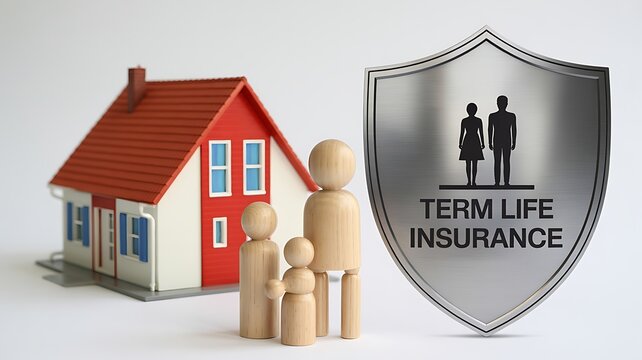 Term Life Insurance and Family Protection Concept