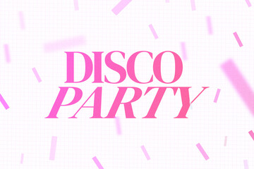 Naklejka premium Happy birthday party celebration with disco theme and colorful decorations at a lively venue