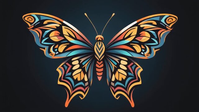 AIzaSyAOTETN16bBKEVpwKitQXRsKoVQRKq3W8k A Beautifully Decorated Butterfly Illustration on a Dark Background