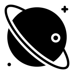 saturn glyph icon © afif