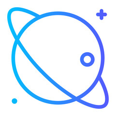 saturn gradient icon © afif