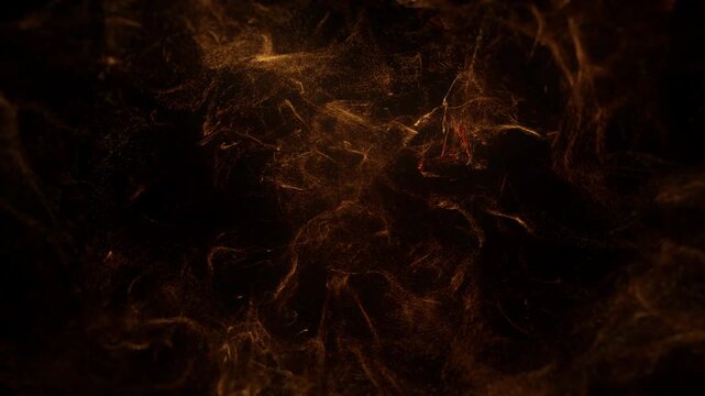 Elegant Gold Luxury Particles Drifting in a Fluid Motion to Create a Smooth Transition Effect
